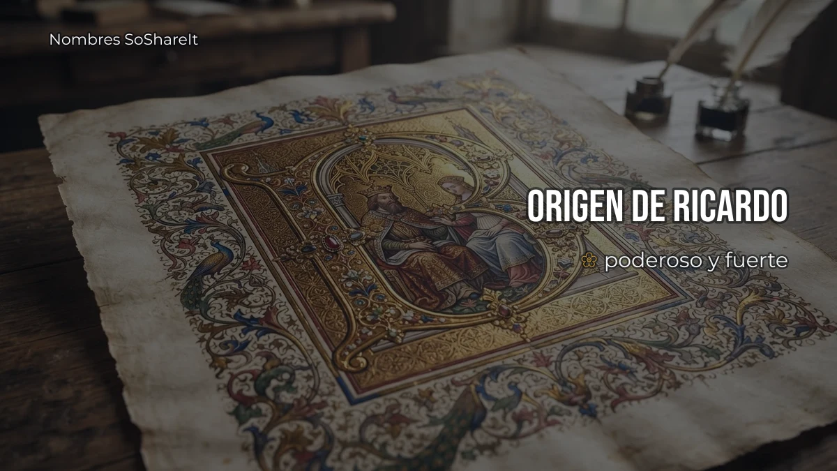 Origen y significado del nombre Ricardo