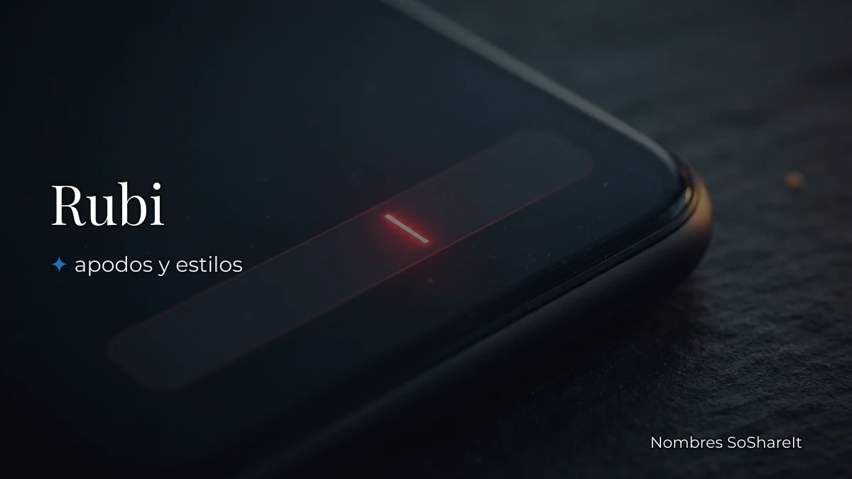 Rubí apodos para copiar y pegar