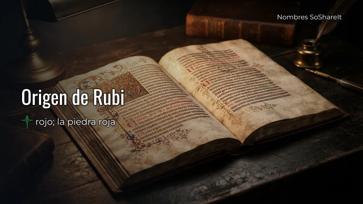 Origen y significado del nombre Rubí