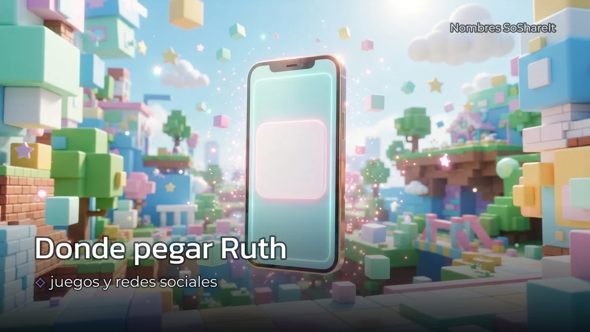 Dónde pegar el nombre Ruth decorado