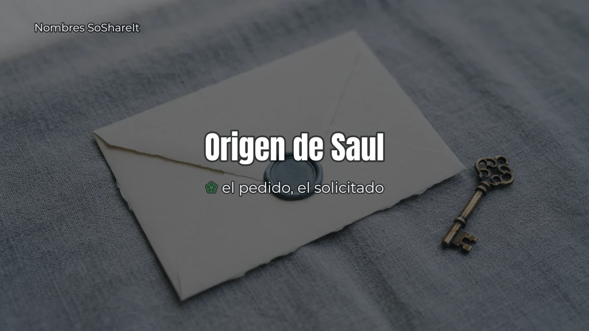 Origen y significado del nombre Saúl