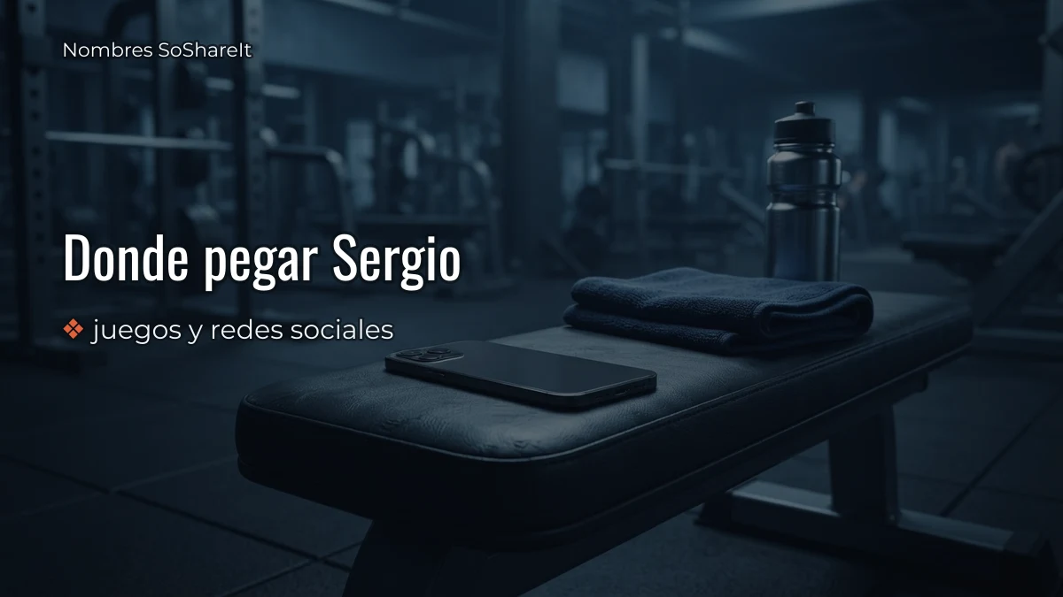 Dónde pegar el nombre Sergio decorado