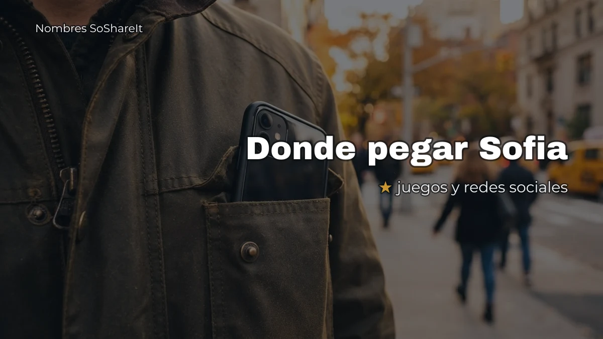 Dónde pegar el nombre Sofía decorado