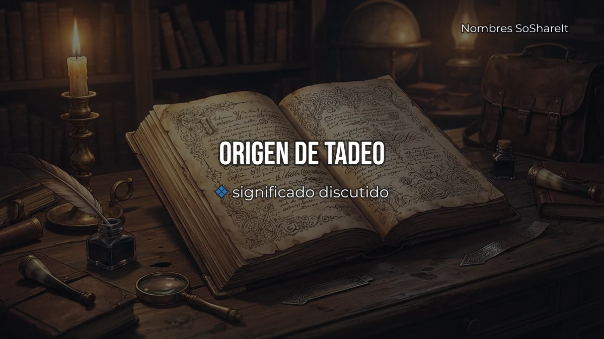 Origen y significado del nombre Tadeo