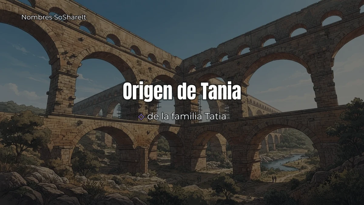 Origen y significado del nombre Tania