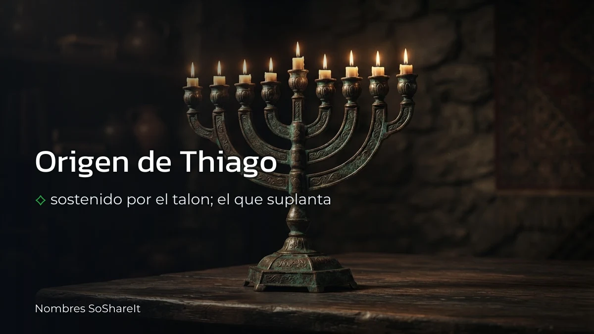 Origen y significado del nombre Thiago