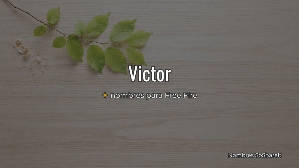 Víctor freefire para copiar y pegar