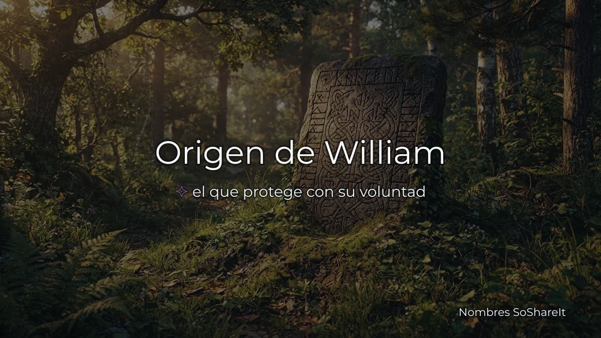 Origen y significado del nombre William