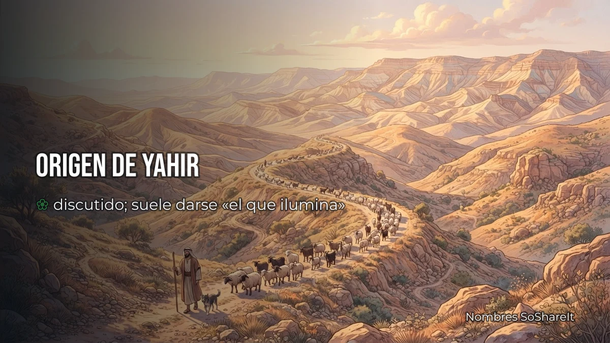 Origen y significado del nombre Yahir